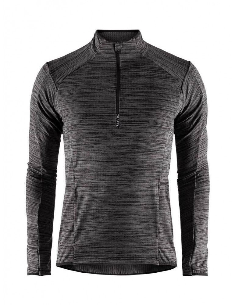 sweat grid demi zip homme craft polaire respirante stretch ski fond promotion
