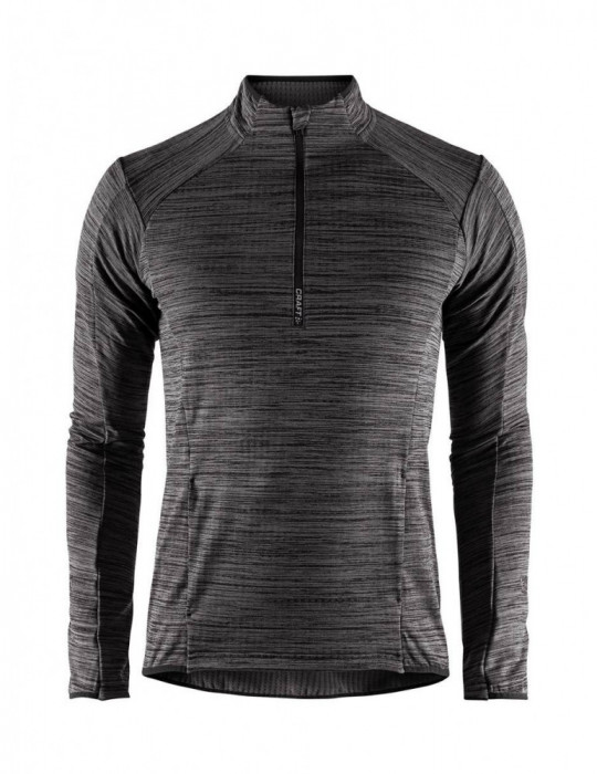 sweat grid demi zip homme craft polaire respirante stretch ski fond promotion