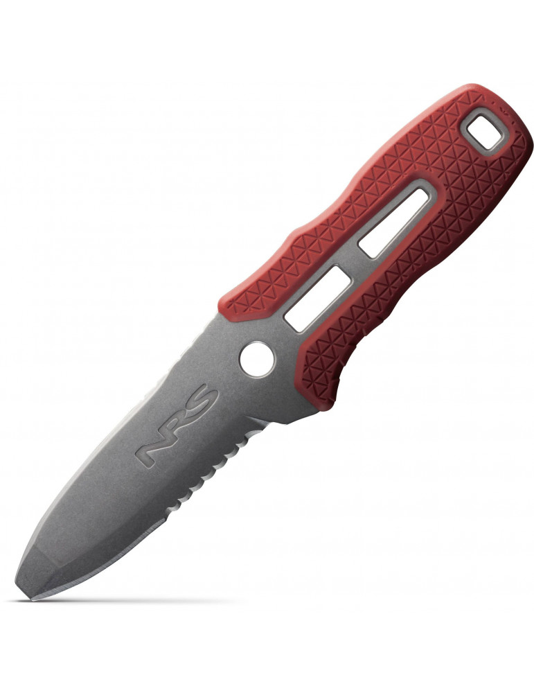 couteau sécurité rivière lame tronquée kayak canyon raft pilot nrs promotion