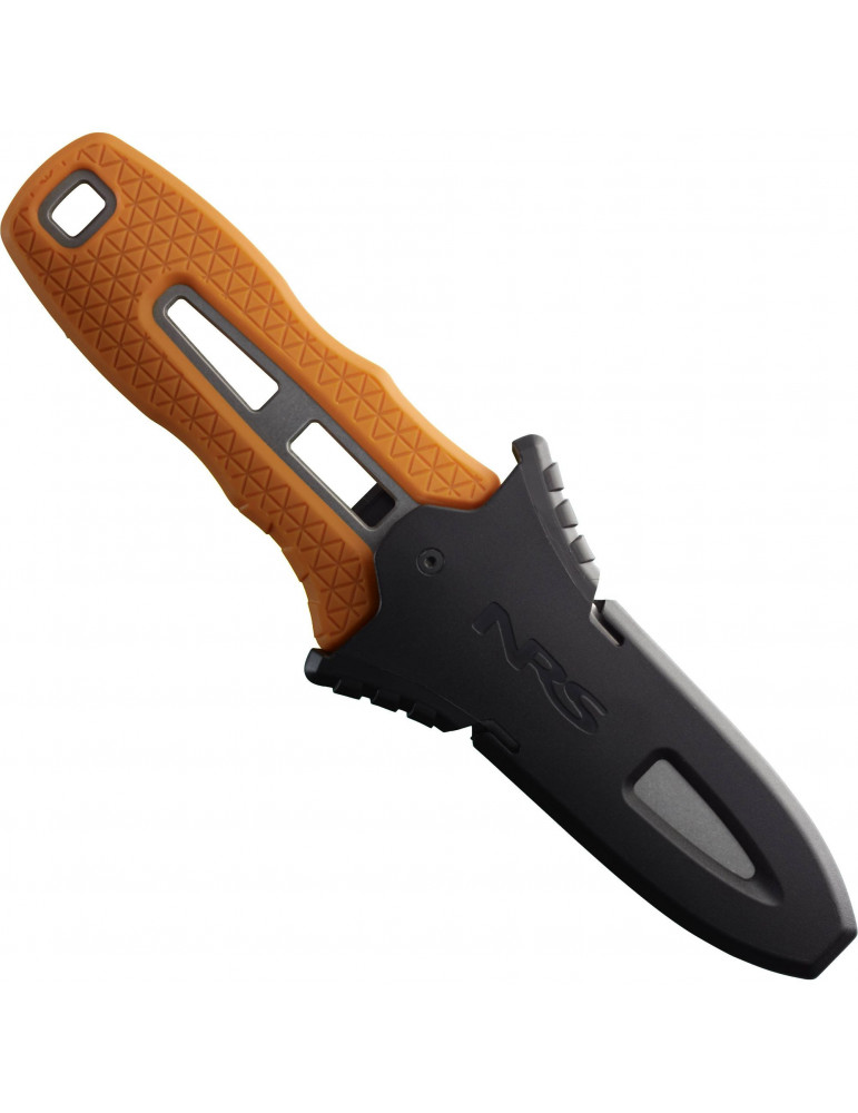 couteau sécurité rivière lame tronquée kayak canyon raft pilot nrs promotion