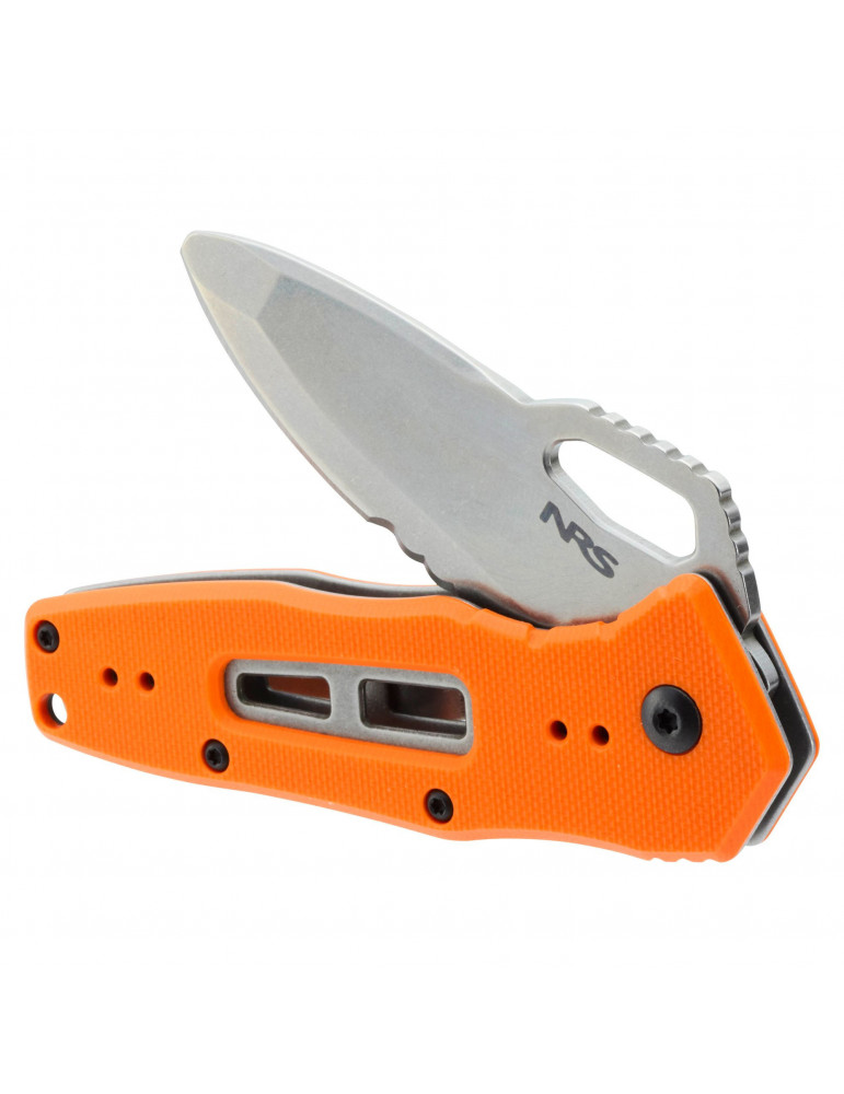 couteau sécurité rivière lame tronquée kayak canyon raft photic nrs pliant promotion