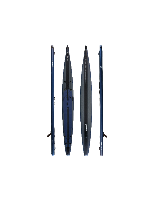 sup gonflable race 18' surfpistols performance touring race flat water longue distance dérive relevable