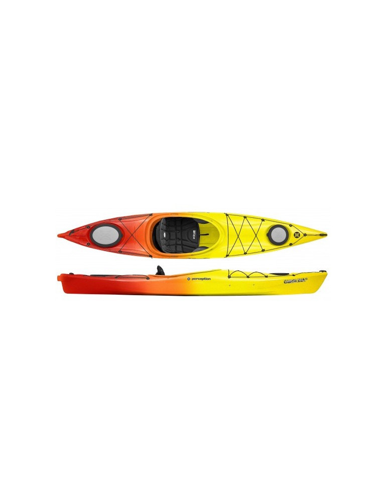 kayak monoplace polyethylene de randonnée carolina 12 perception