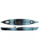 kayak monoplace polyethylene de randonnée carolina 12 perception