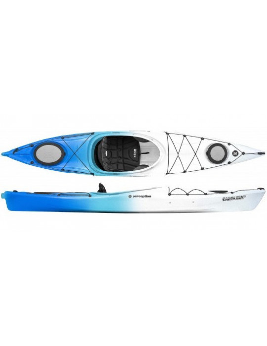 kayak monoplace polyethylene de randonnée carolina 12 perception