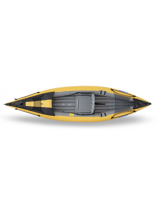 caleya gumotex kayak gonflable monoplace avec fond dropstitch pontage amovible randonnée balade mer lac homologué 245