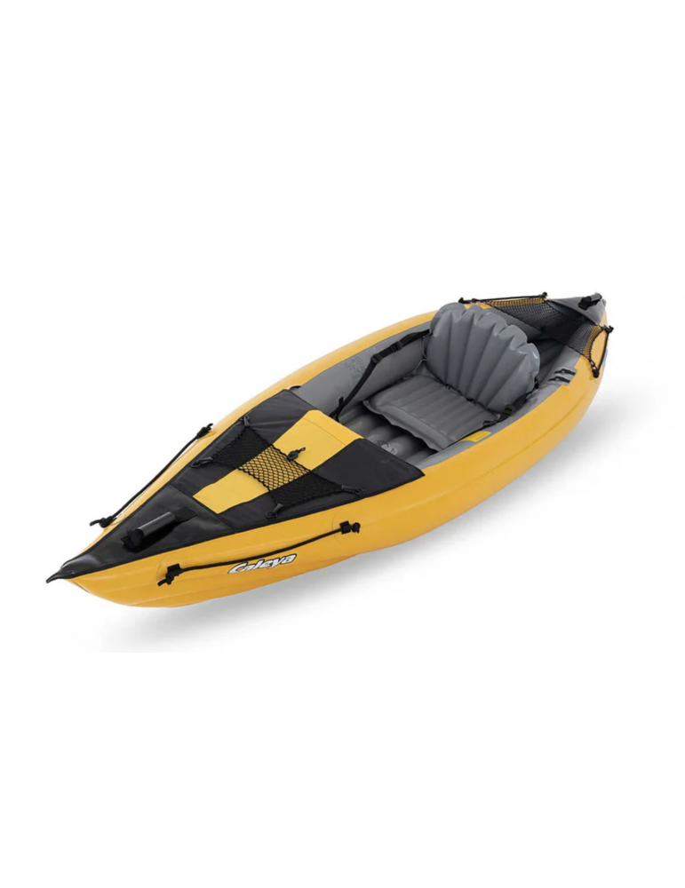 caleya gumotex kayak gonflable monoplace avec fond dropstitch pontage amovible randonnée balade mer lac homologué 245