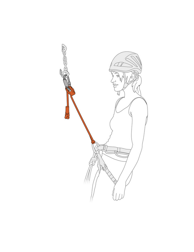 longe via ferrata connect adjust petzl