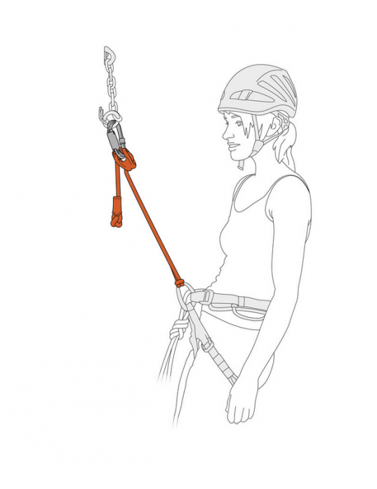 longe via ferrata connect adjust petzl