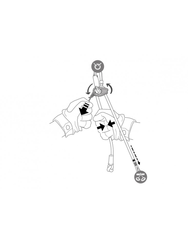 longe via ferrata connect adjust petzl